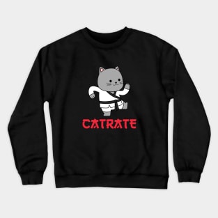 CUTE KARATE CAT JAPANESE Crewneck Sweatshirt